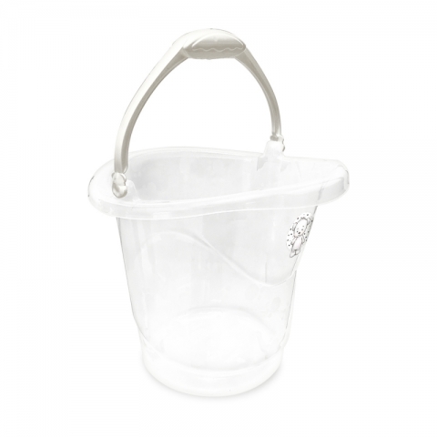 Balde Infantil 13 Litros Fofura Transparente