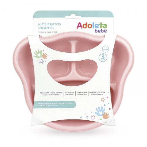 Kit 3 Pratos Infantis